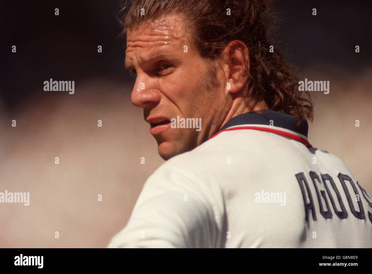 Soccer - World Cup Qualifier - United States of America v Costa Rica. Jeff Agoos, USA Stock Photo