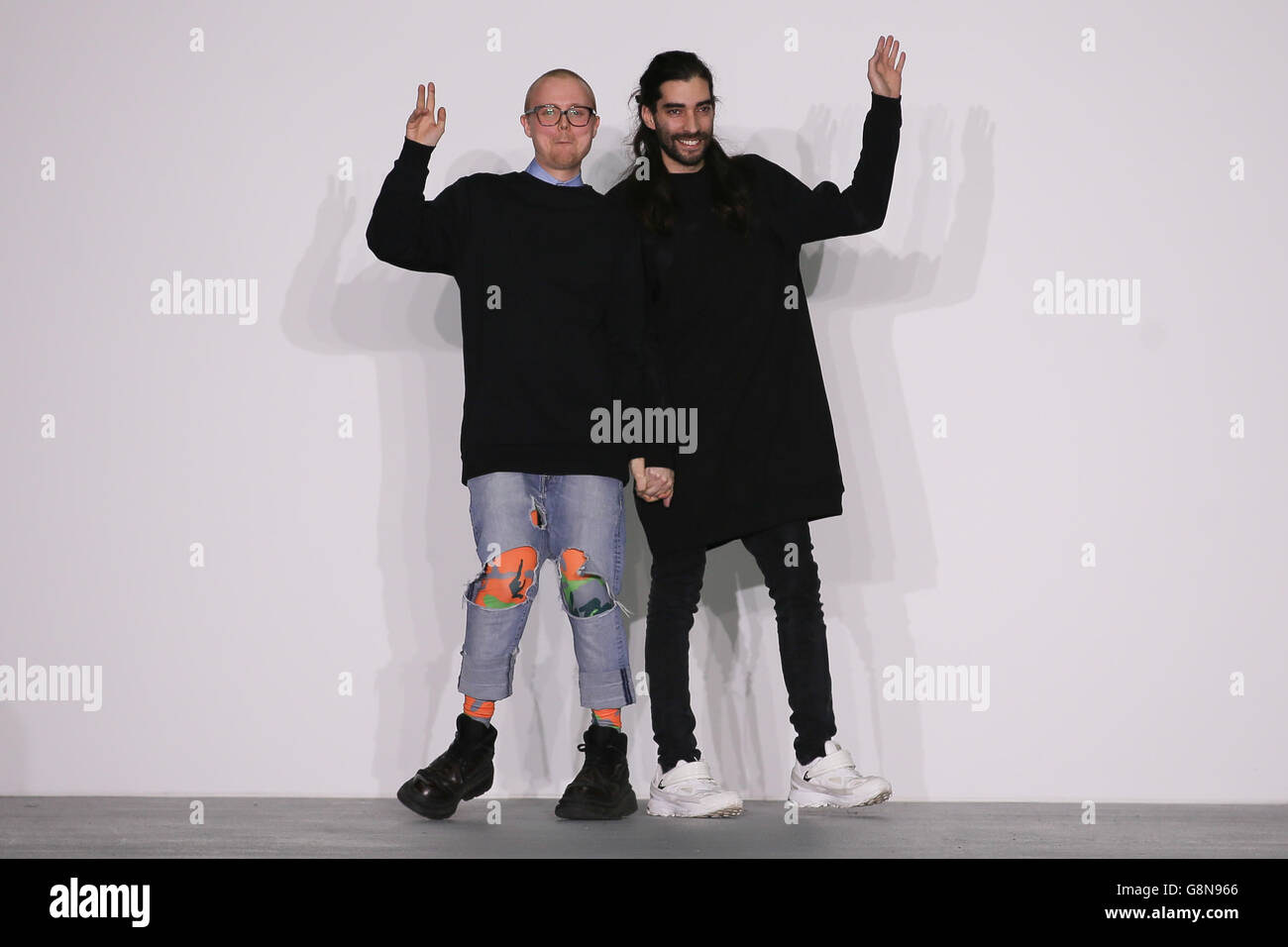 FYODOR GOLAN Front Row - London Fashion Week 2016 Stock Photo