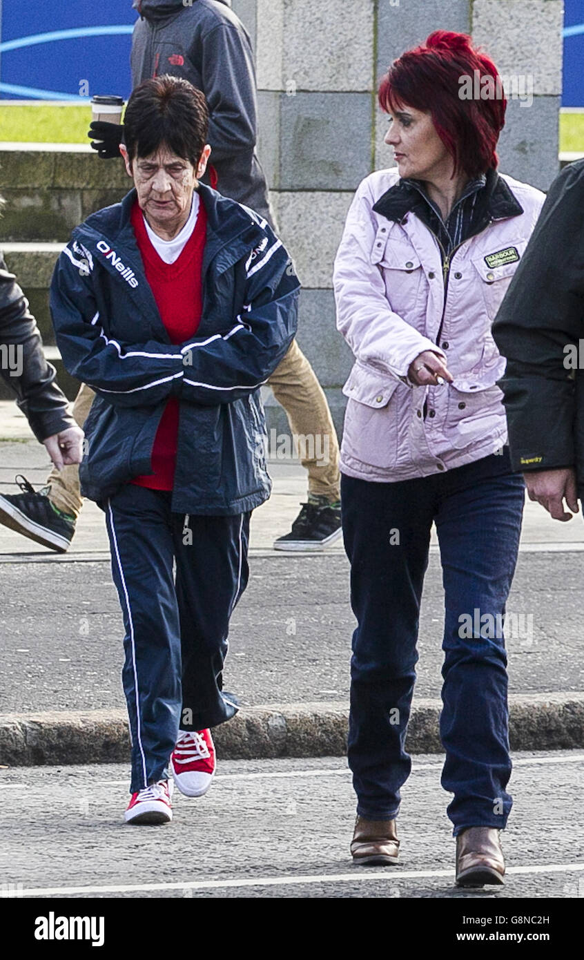 Donna Quinn (right) with her mother Patricia Quinn arriving at ...