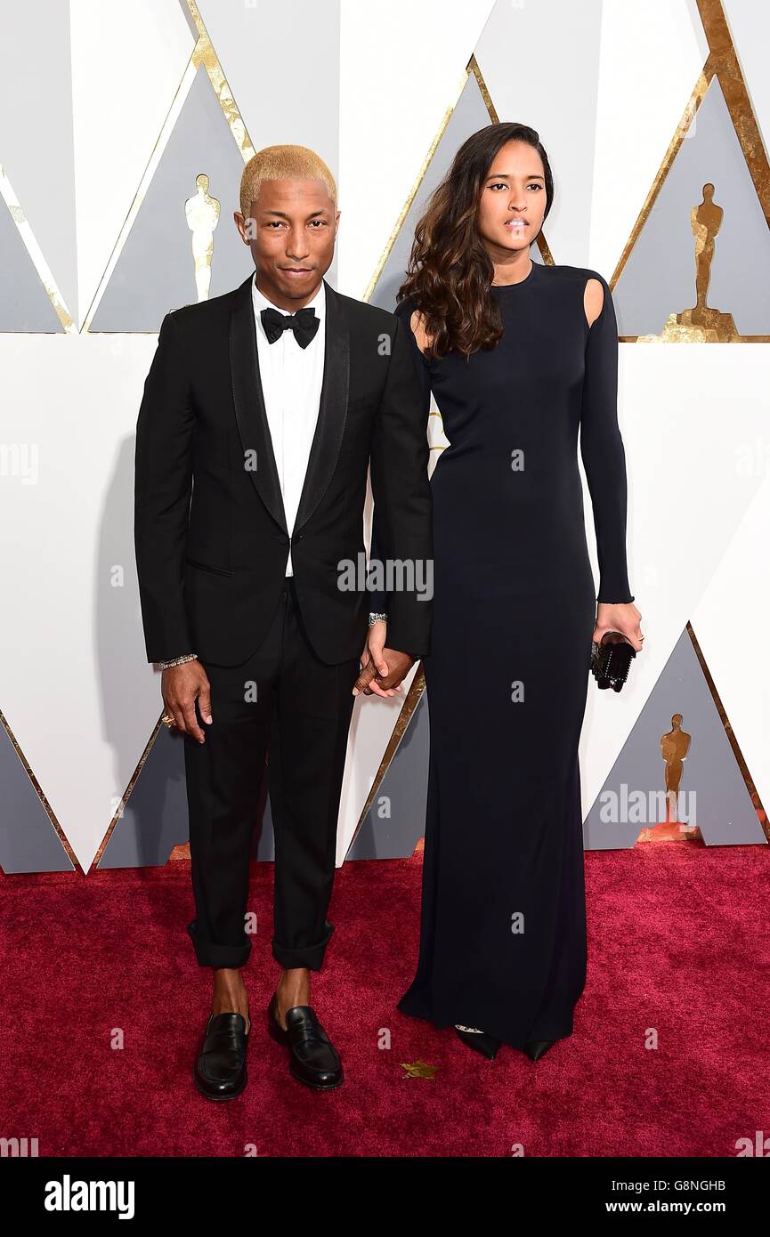 Wife pharrell williams helen lasichanh hi-res stock photography and images  - Alamy