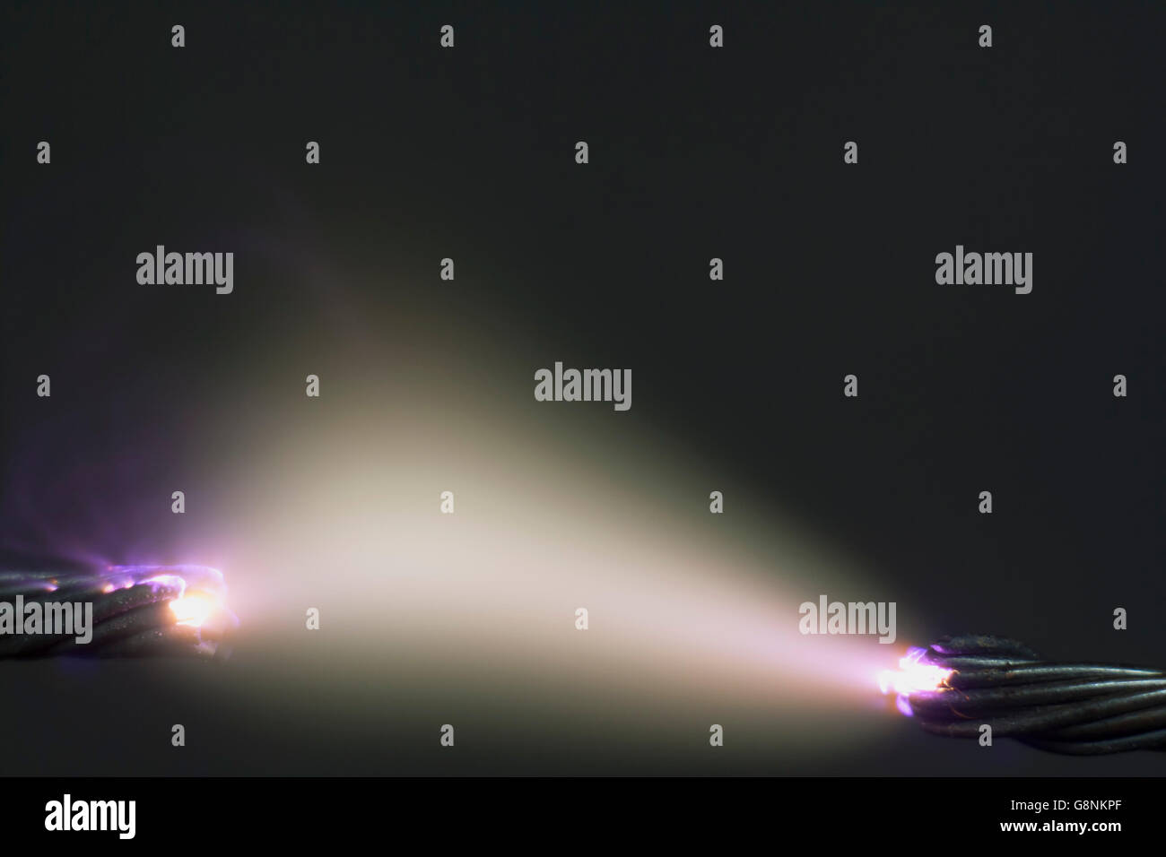 high voltage electrical spark Stock Photo Alamy