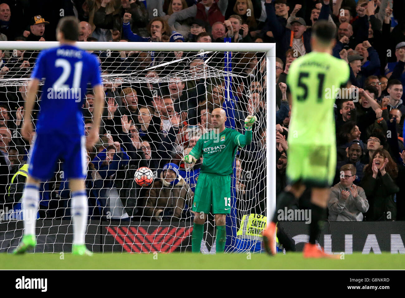 Chelsea v Manchester City - Emirates FA Cup - Fifth Round - Stamford Bridge Stock Photo