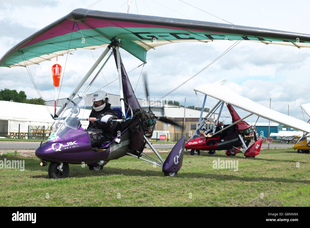 Pegasus Quik flexwing microlight aircraft at Shobdon airfield ...