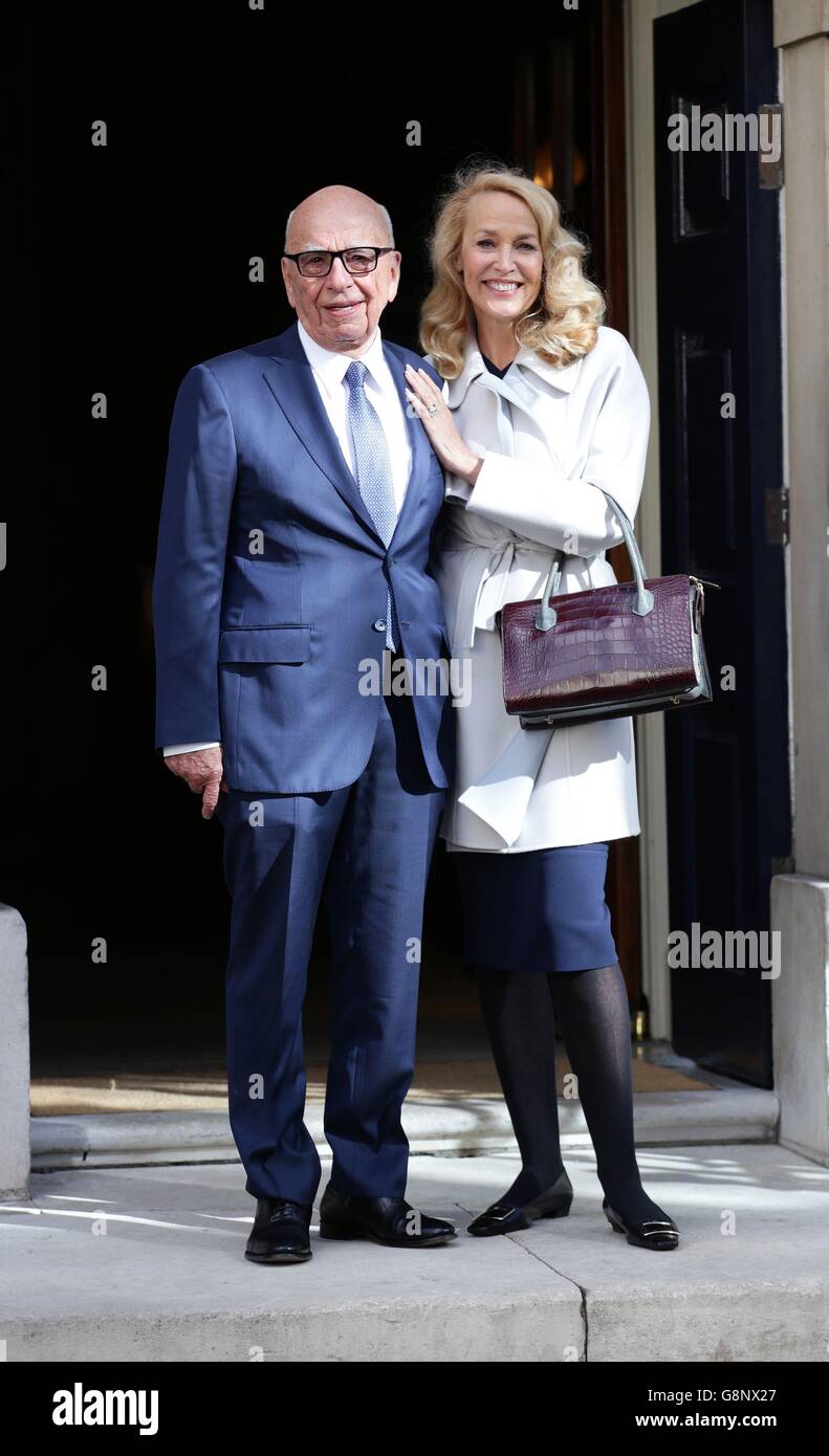 Rupert Murdoch and Jerry Hall wedding Stock Photo - Alamy