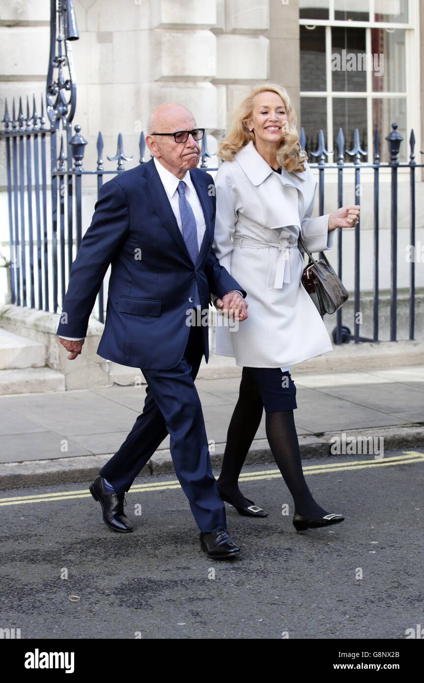 Rupert Murdoch and Jerry Hall wedding Stock Photo - Alamy