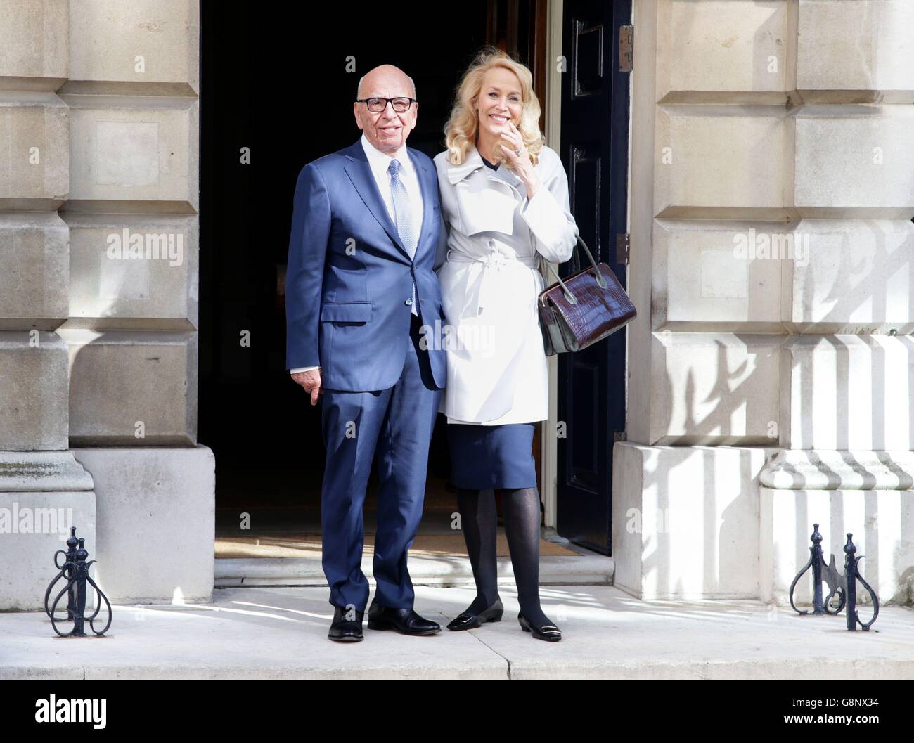 Rupert Murdoch and Jerry Hall wedding Stock Photo - Alamy
