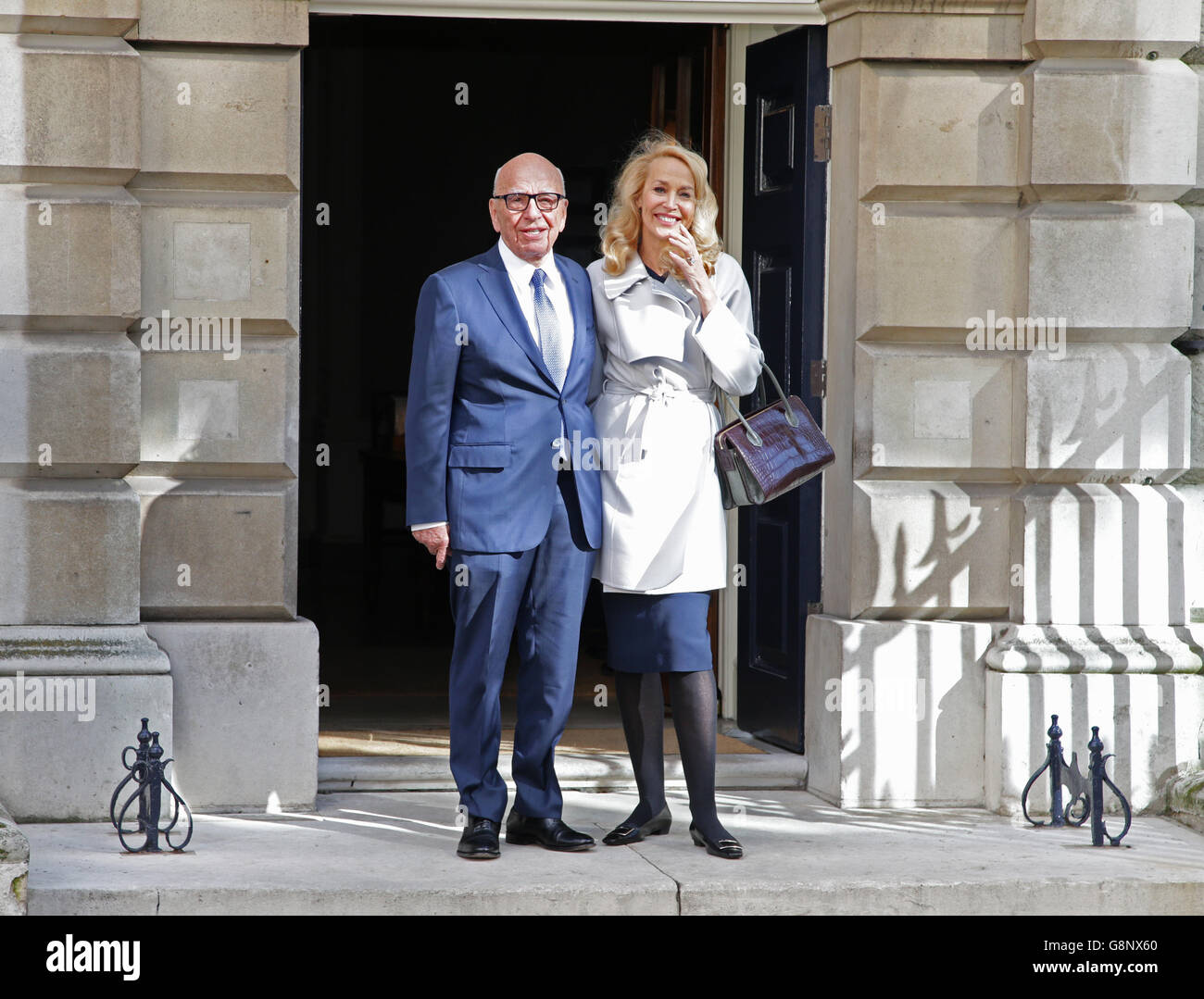 Rupert Murdoch and Jerry Hall wedding Stock Photo - Alamy
