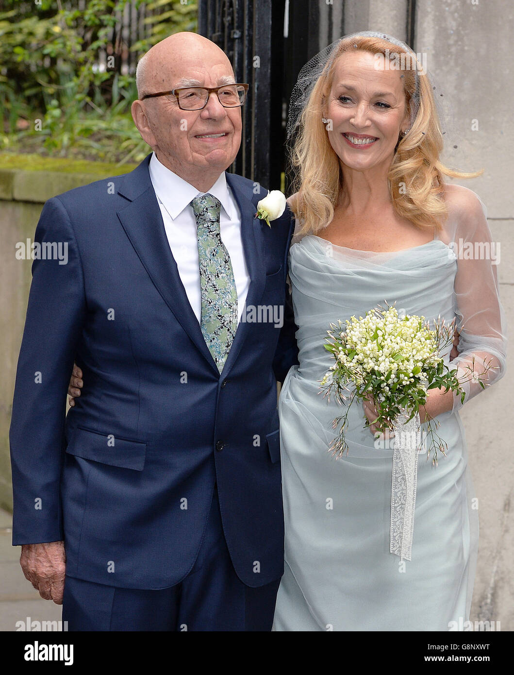 Rupert Murdoch and Jerry Hall wedding Stock Photo - Alamy