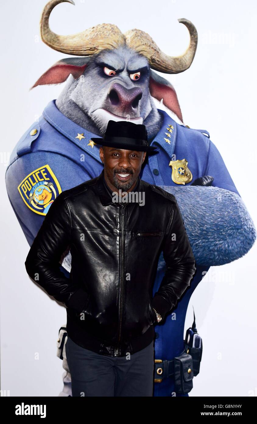 Idris Elba attending a screening of Zootropolis at the Hackney