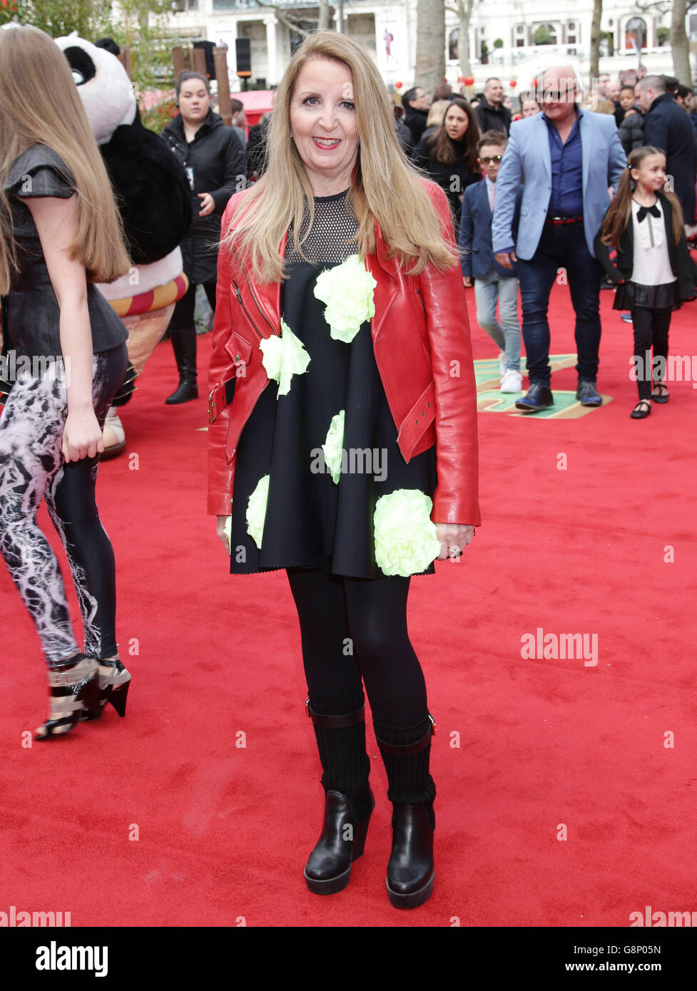 Gillian McKeith attending the European Premiere of Kung Fu Panda 3, at Odeon Leicester Square, London. Stock Photo