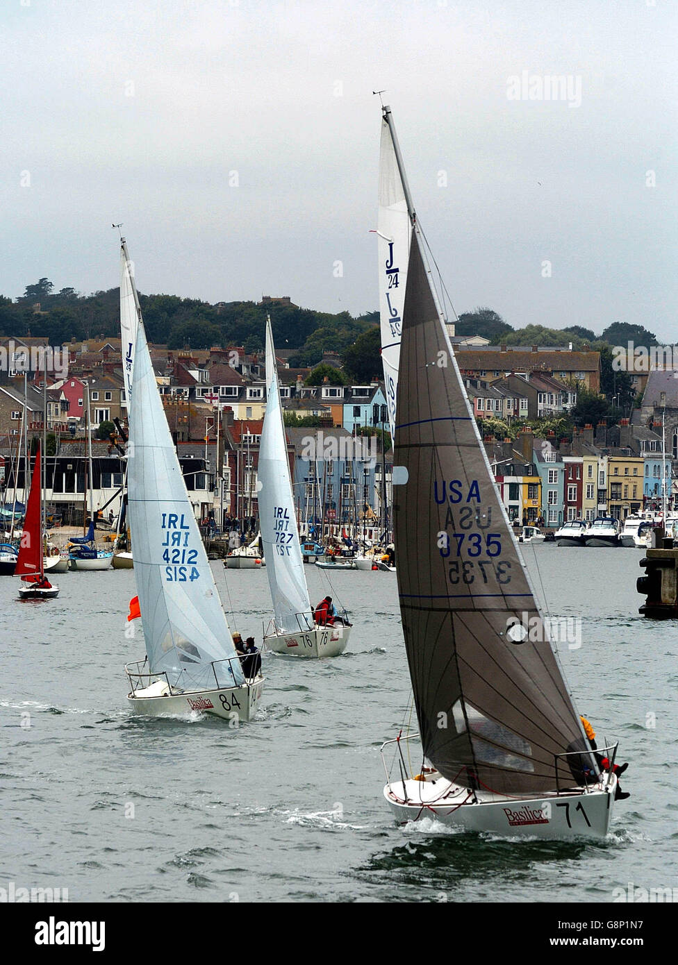 Sailing J24 Class World Championship 2005 Weymouth Stock Photo Alamy
