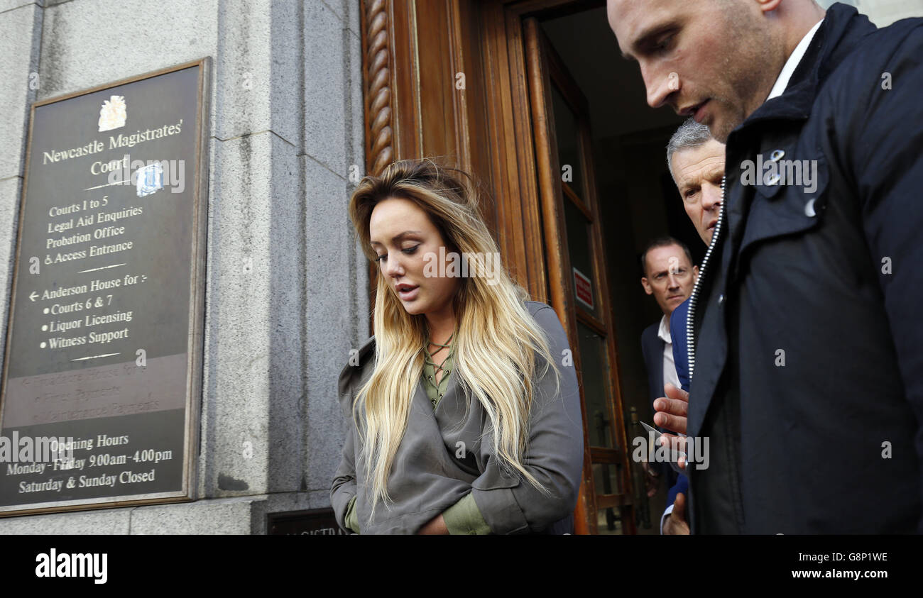 Reality TV star Charlotte Crosby and solicitor Nick Freeman (second