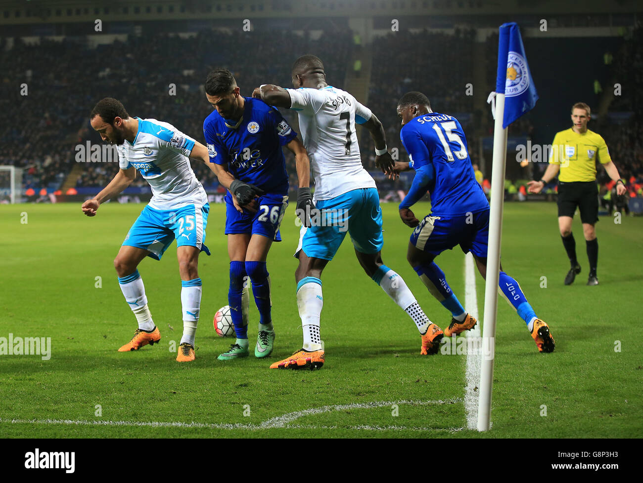 Leicester City v Newcastle United - Barclays Premier League - King Power Stadium Stock Photo