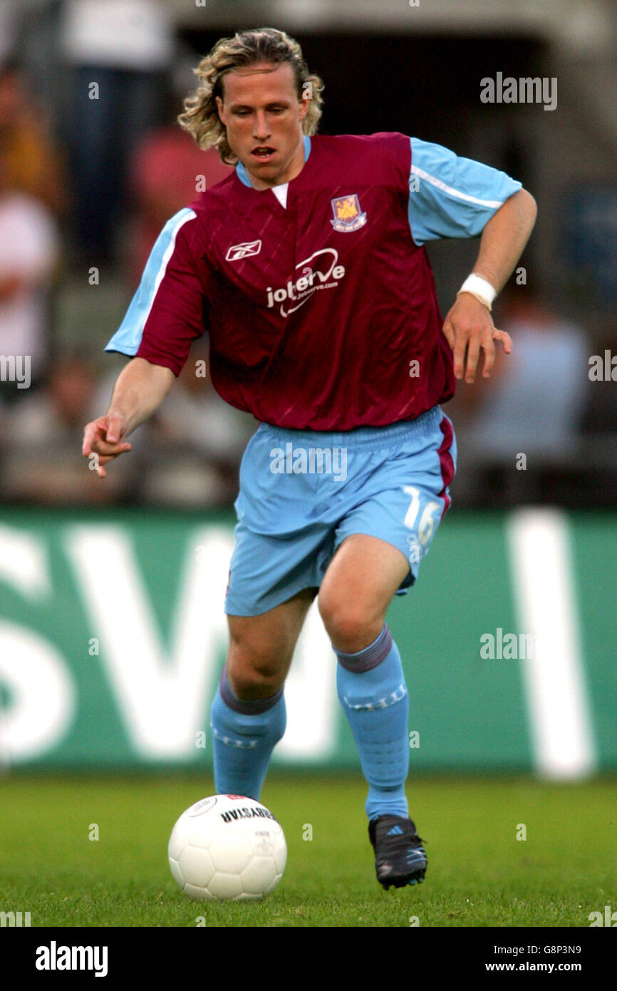 Soccer - Friendly - ADO Den Haag v West Ham United - Zuiderpark Stadium. Mario Licka, West Ham United Stock Photo