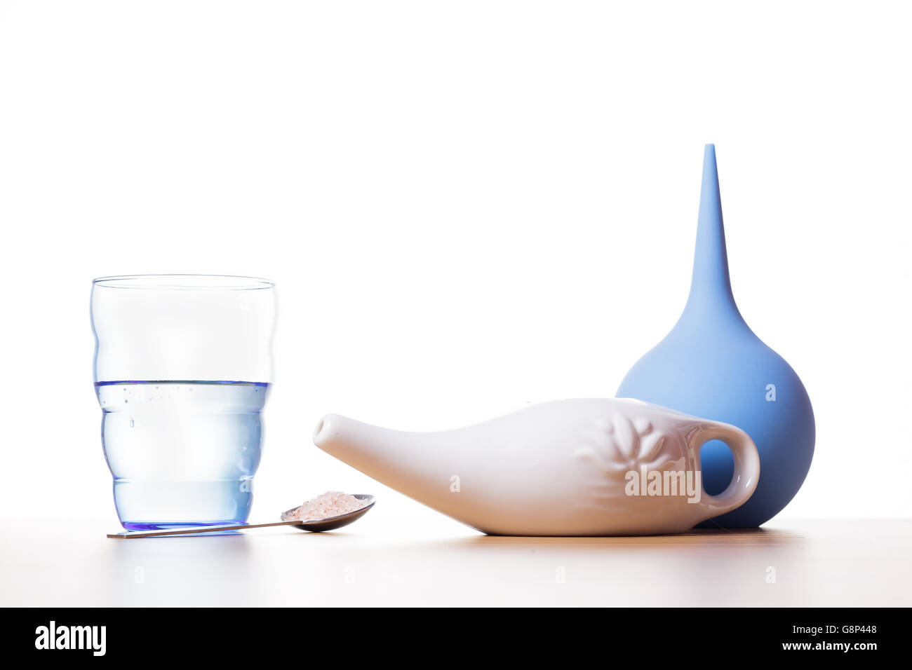 Cleaning procedures for the body nasal irrigation with salty water