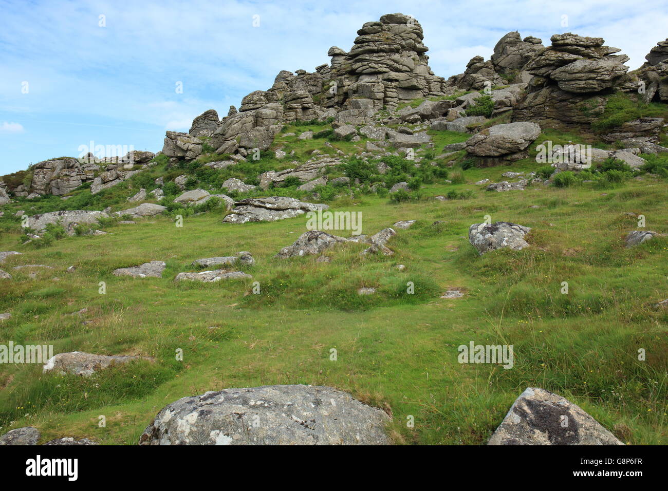 Hound tor, Dartmoor National Park, Devon, England, UK Stock Photo