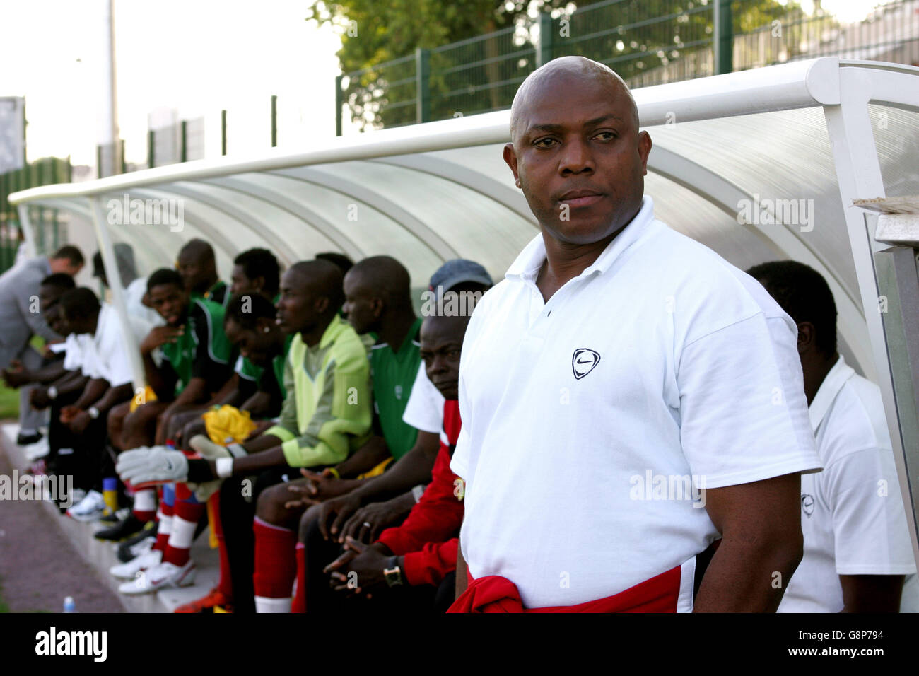 Soccer - International Friendly - Morocco v Togo - Stade Robert Diochon. Togo coach Stephen Keshi Stock Photo