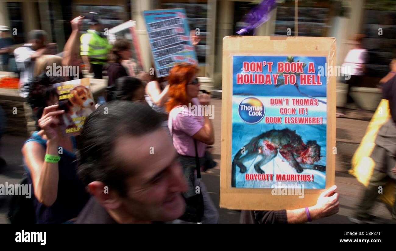Animal Rights Protest Stock Photo Alamy
