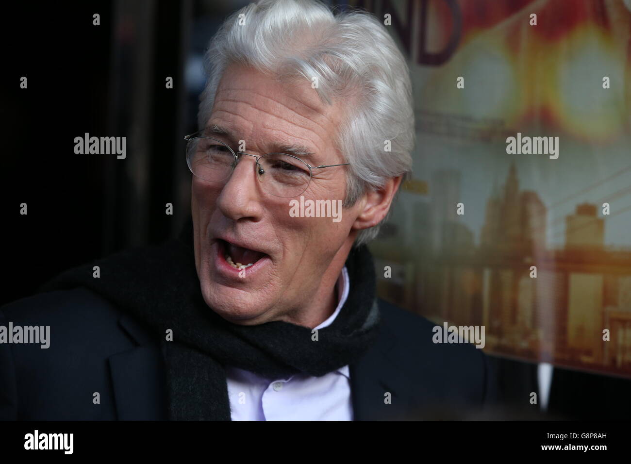 Richard Gere Attending The Uk Premiere Of His Movie Time Out Of Mind At The Glasgow Film Theatre As Part Of The Glasgow Film Festival Stock Photo Alamy