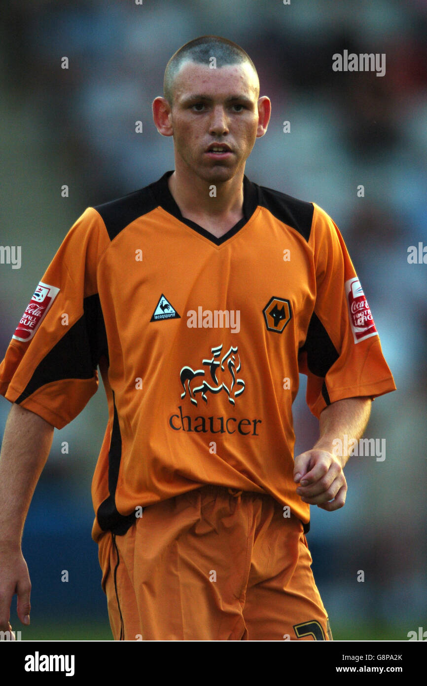 Soccer - Friendly - AFC Telford United v Wolverhampton Wanderers - Bucks Head Stadium. Mark Davies Stock Photo