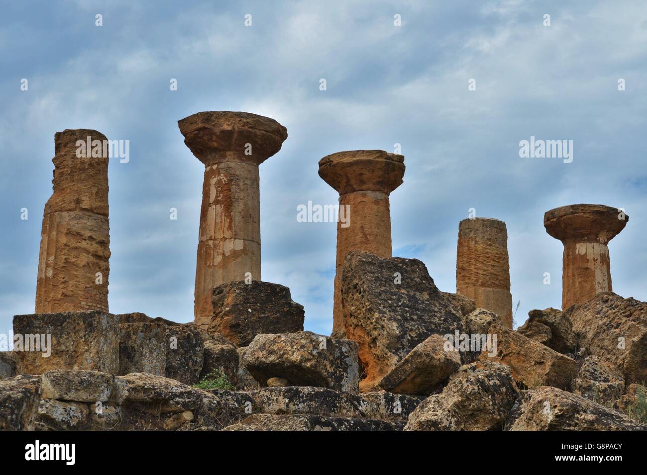 Agrigento, nella valle dei tempi Stock Photo