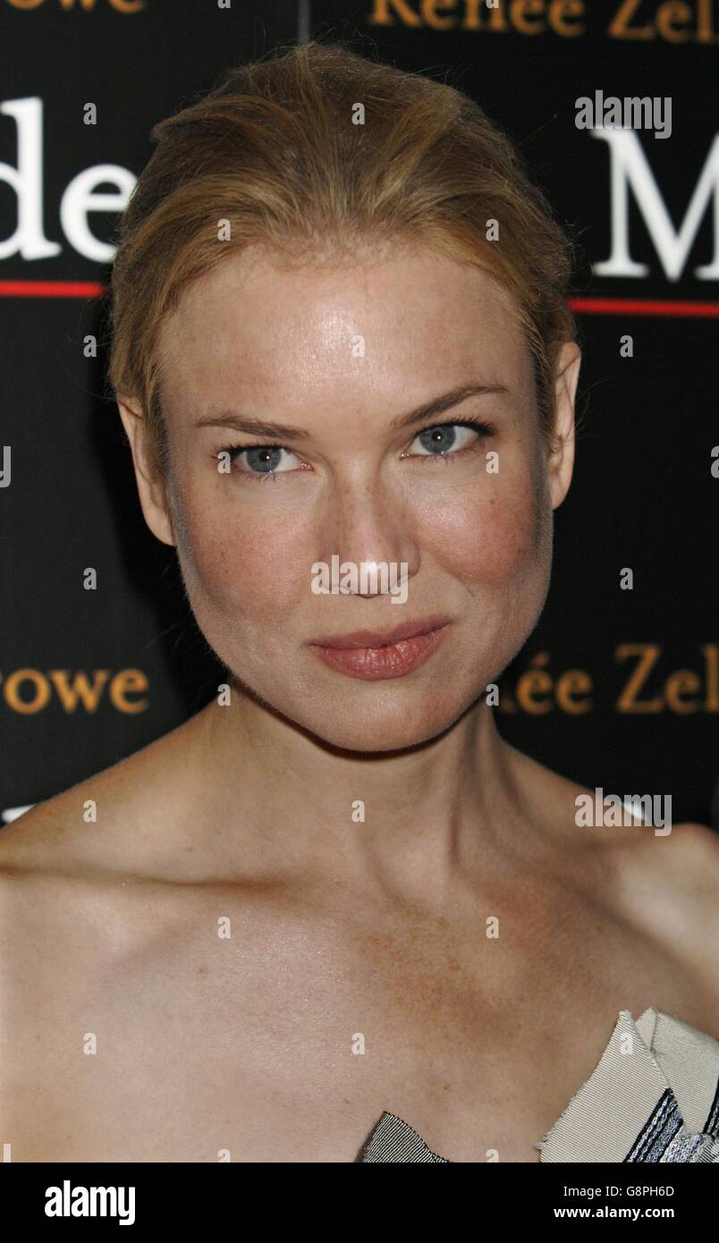 Renee Zellweger poses during a photocall for the UK premiere of 'Cinderella Man', at Teatro. The actress admited today that despite playing the role of a devoted wife to a champion boxer, she would never dare to go to a fight herself. Stock Photo