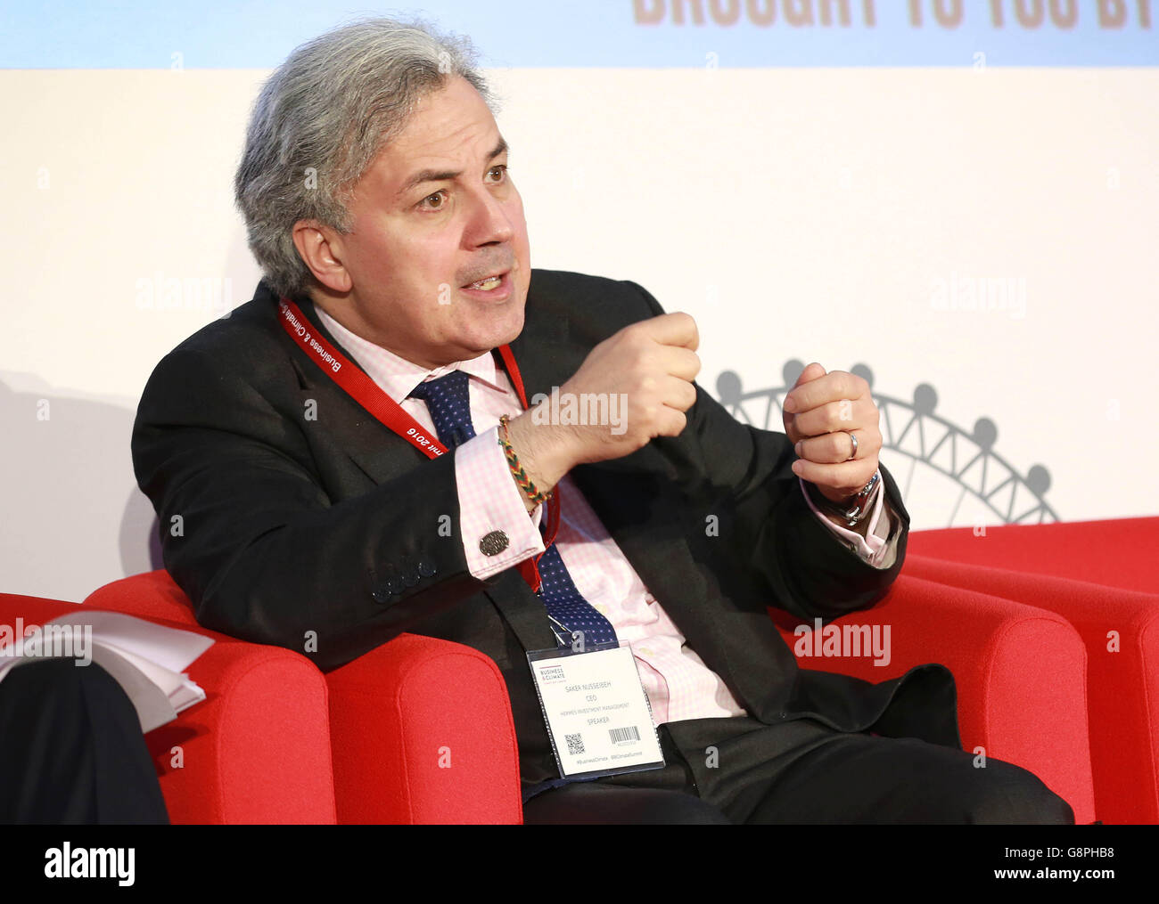 EDITORIAL USE ONLY Saker Nusseibeh, CEO Hermes Investment Management
