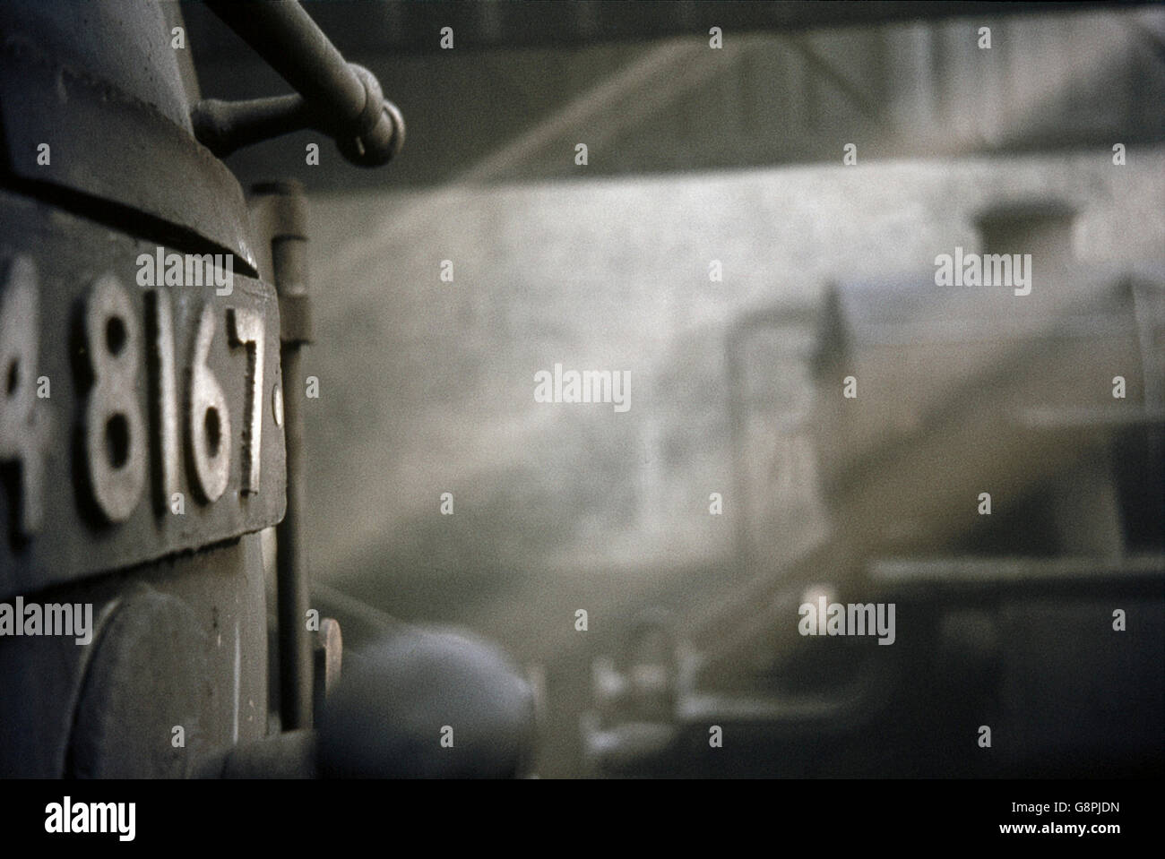 Steam locomotive number plate hi-res stock photography and images - Alamy