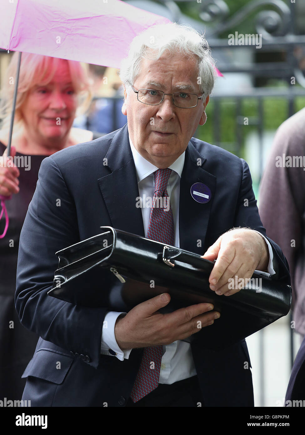 Former Governor of the Bank of England Lord Mervyn King arrives on day