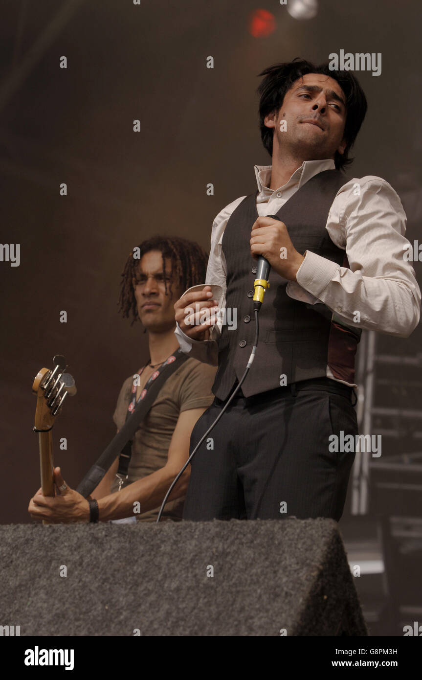 V Festival - Hylands Park. El Presidente performing on the Channel 4 Stage. Stock Photo