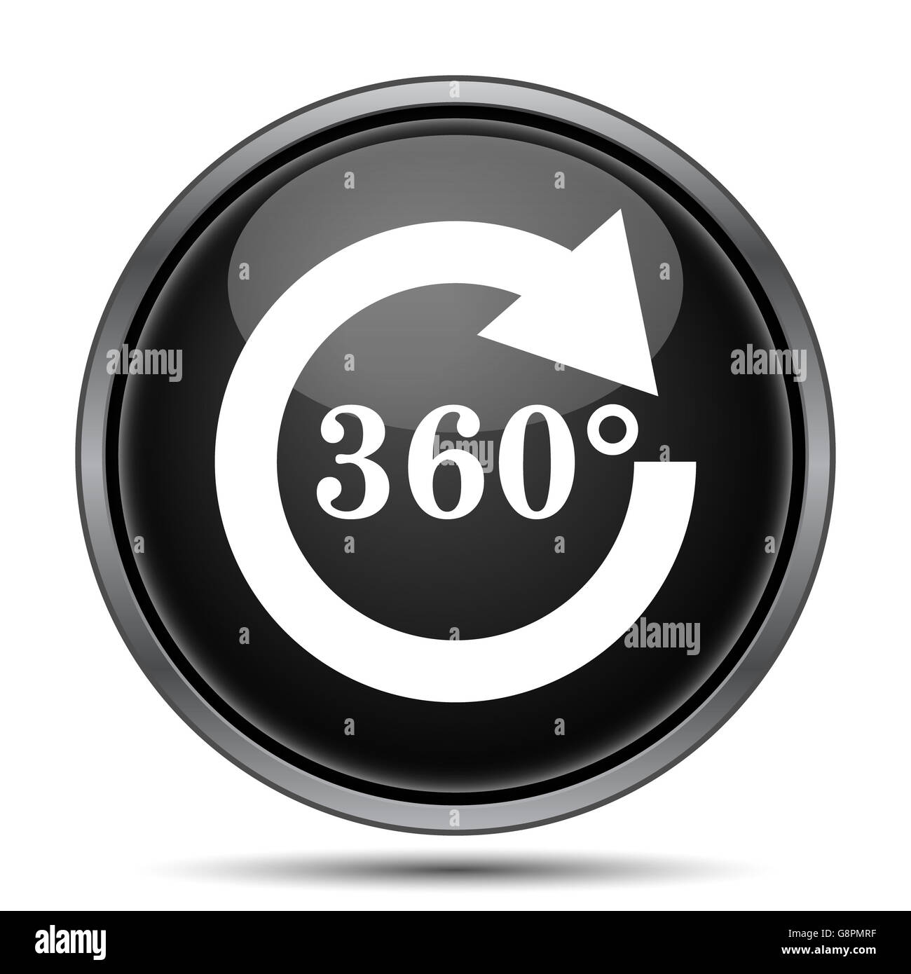 Reload 360 icon. Internet button on white background Stock Photo - Alamy