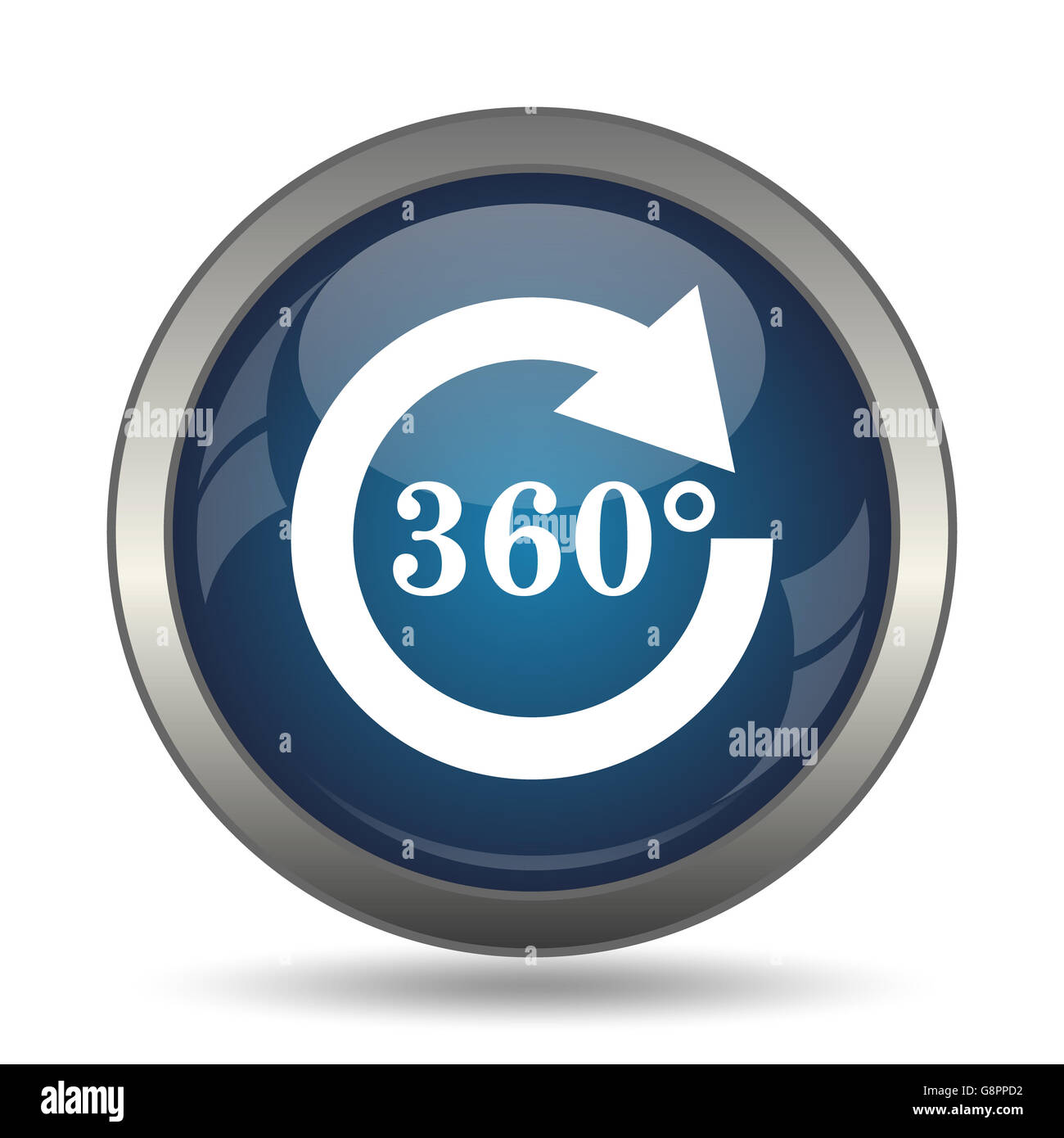 Reload 360 icon. Internet button on white background Stock Photo - Alamy