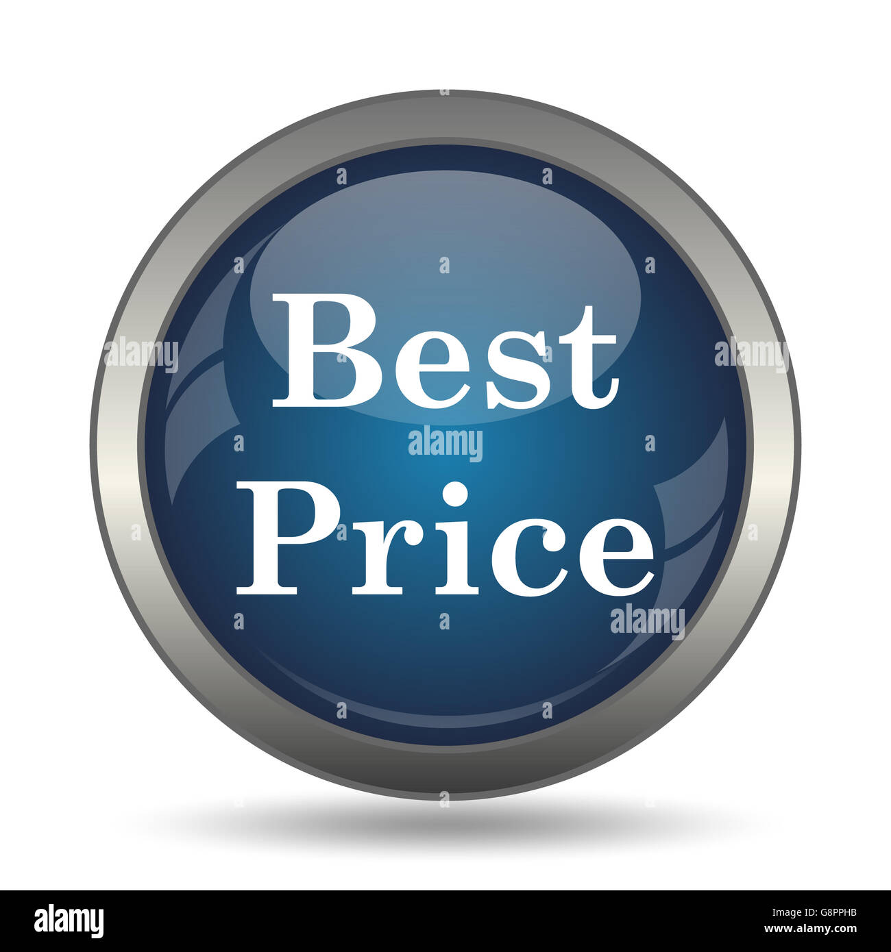 Best price icon. Internet button on white background Stock Photo - Alamy