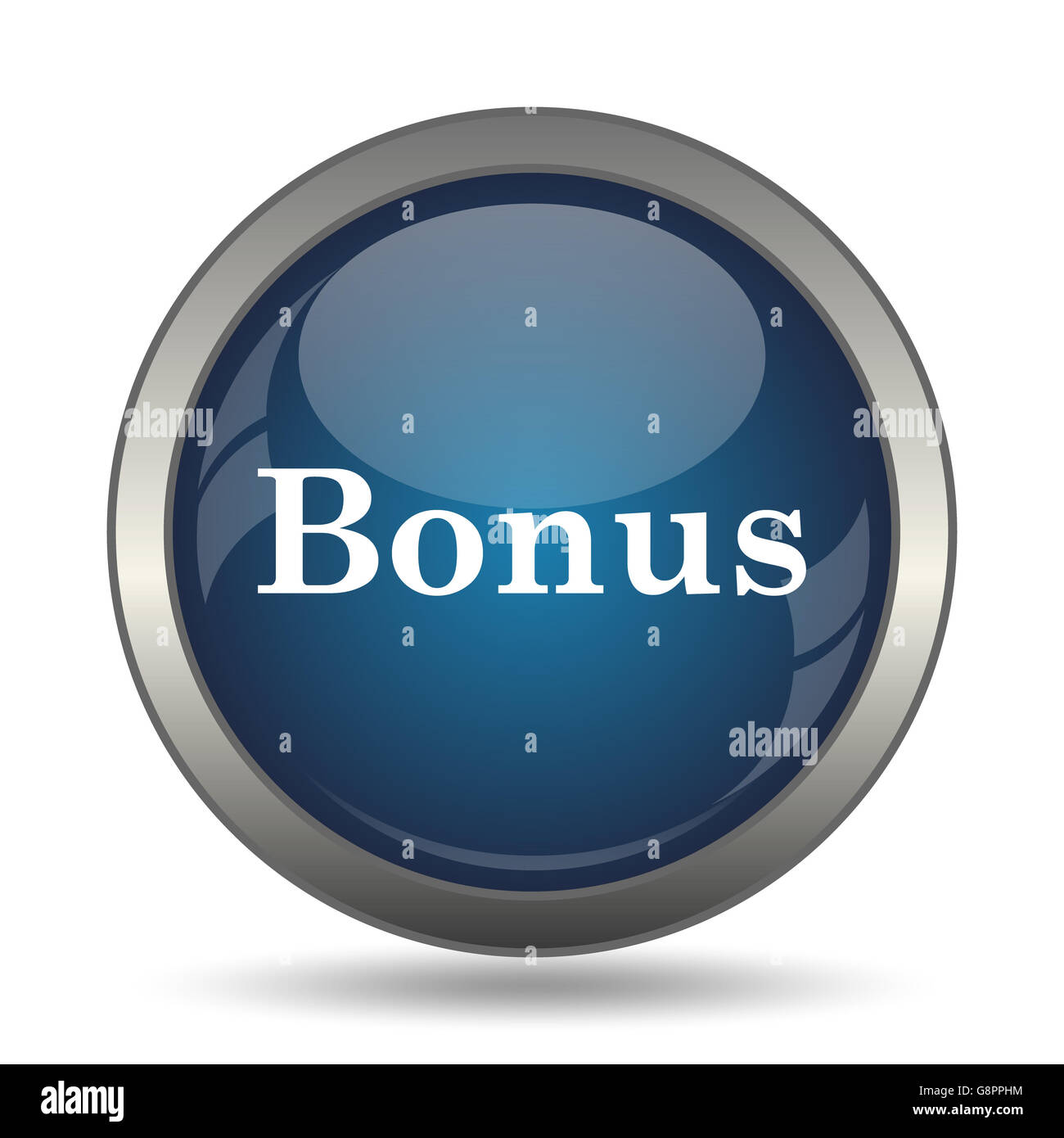 Bonus icon. Internet button on white background Stock Photo - Alamy