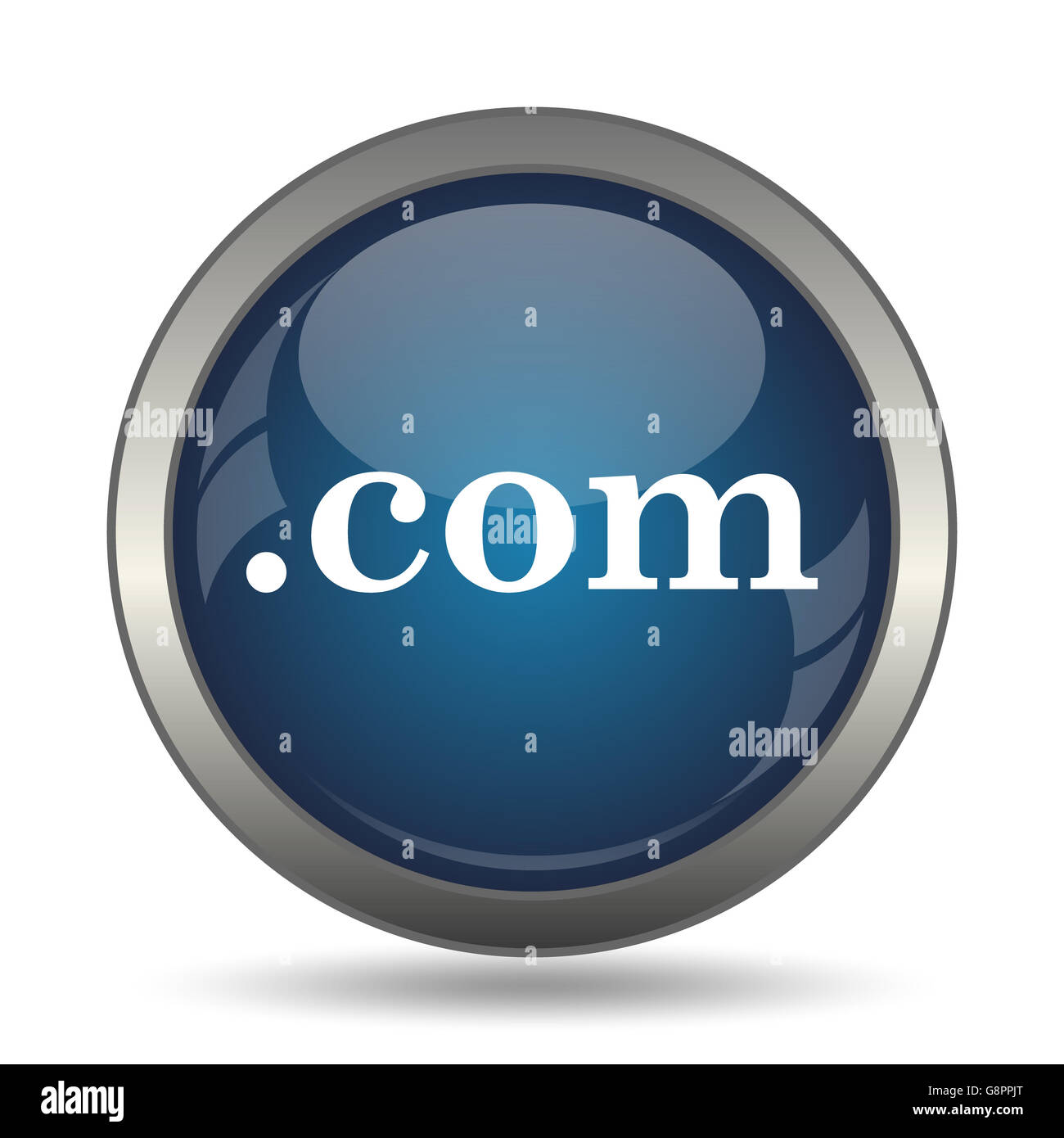 .com icon. Internet button on white background Stock Photo - Alamy
