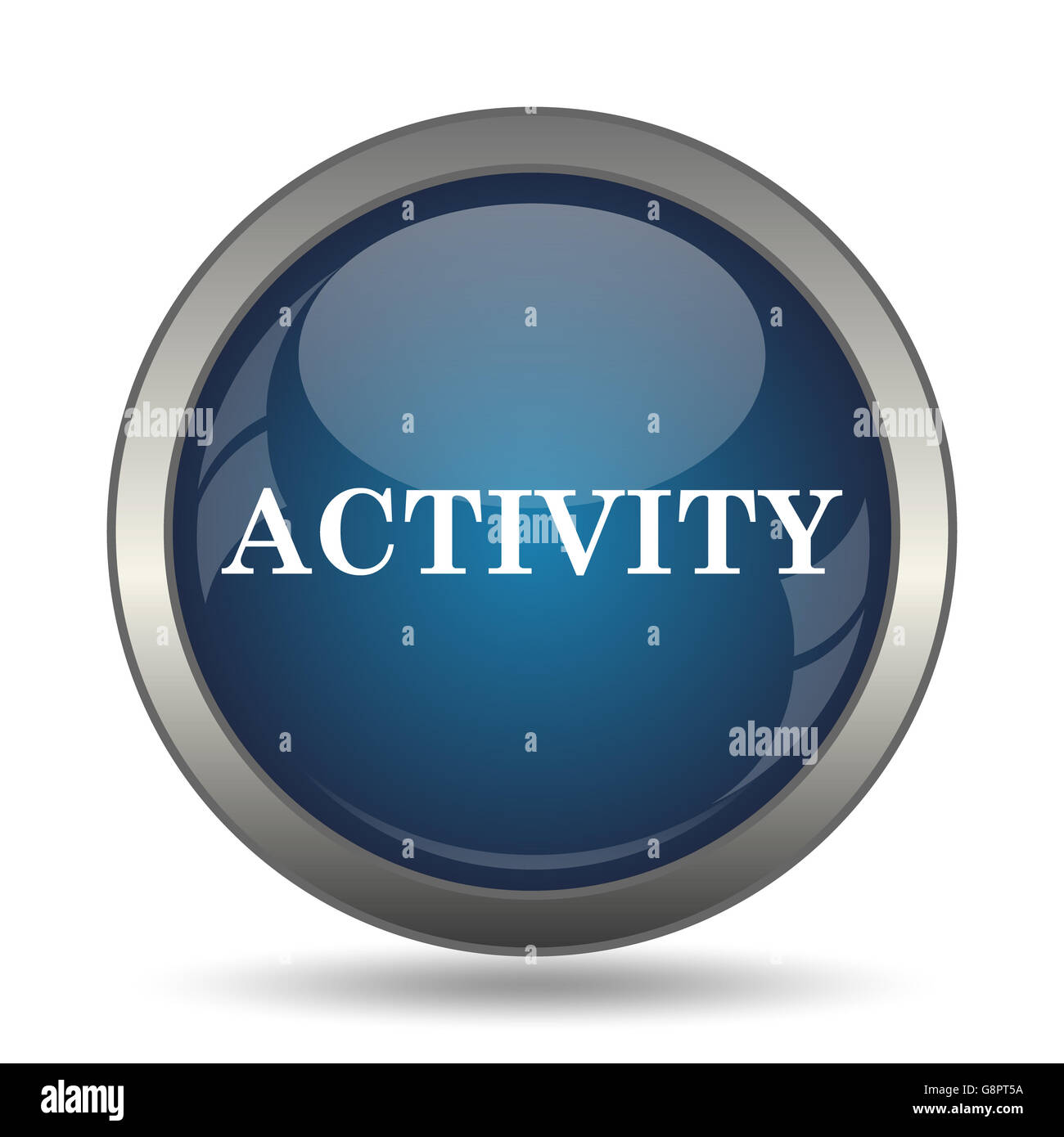 Activity icon. Internet button on white background Stock Photo - Alamy