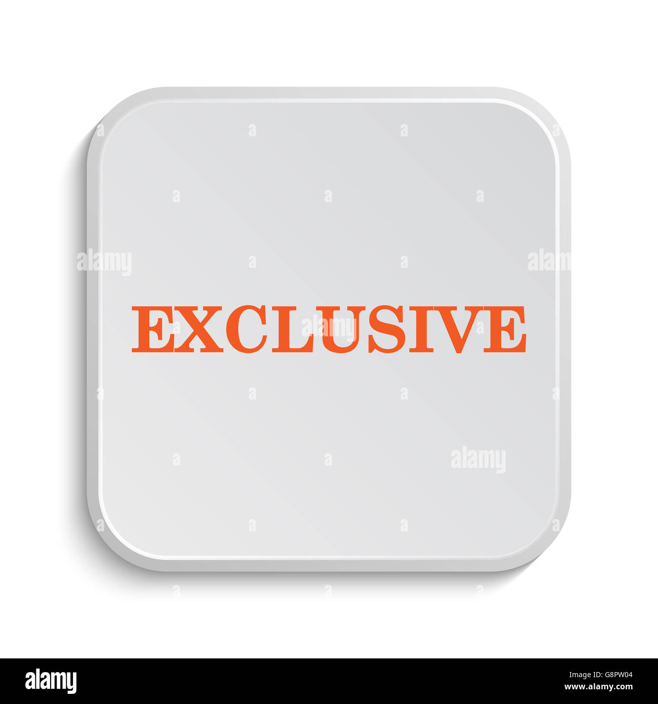 Exclusive icon. Internet button on white background Stock Photo - Alamy