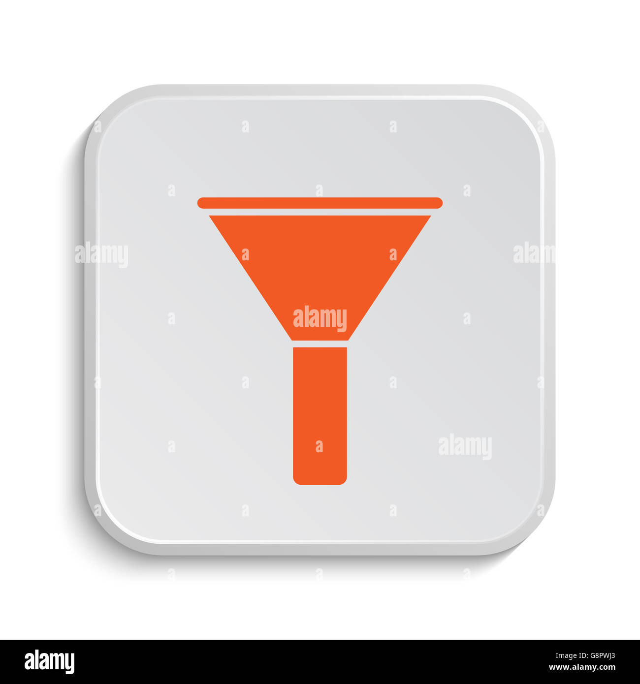 Filter icon. Internet button on white background Stock Photo - Alamy