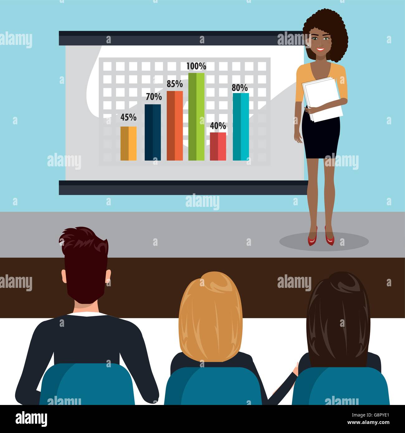 Businesspeople in training process hi-res stock photography and images ...