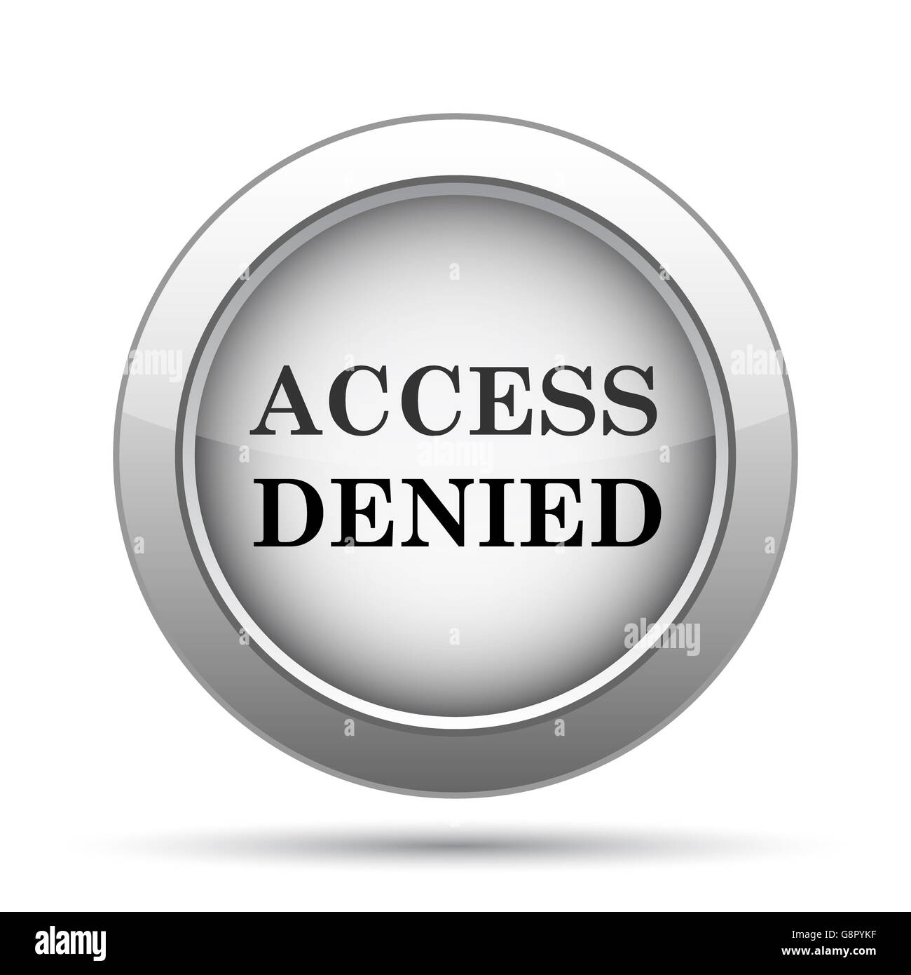Access denied icon. button on white background Stock Photo Alamy