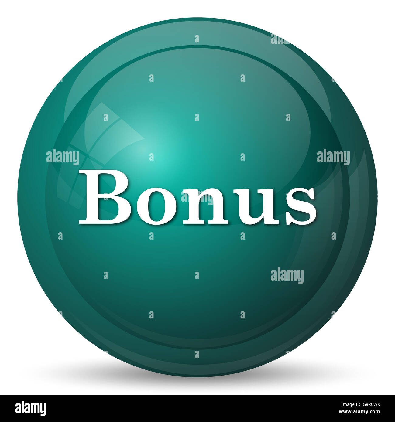 Bonus icon. Internet button on white background Stock Photo - Alamy