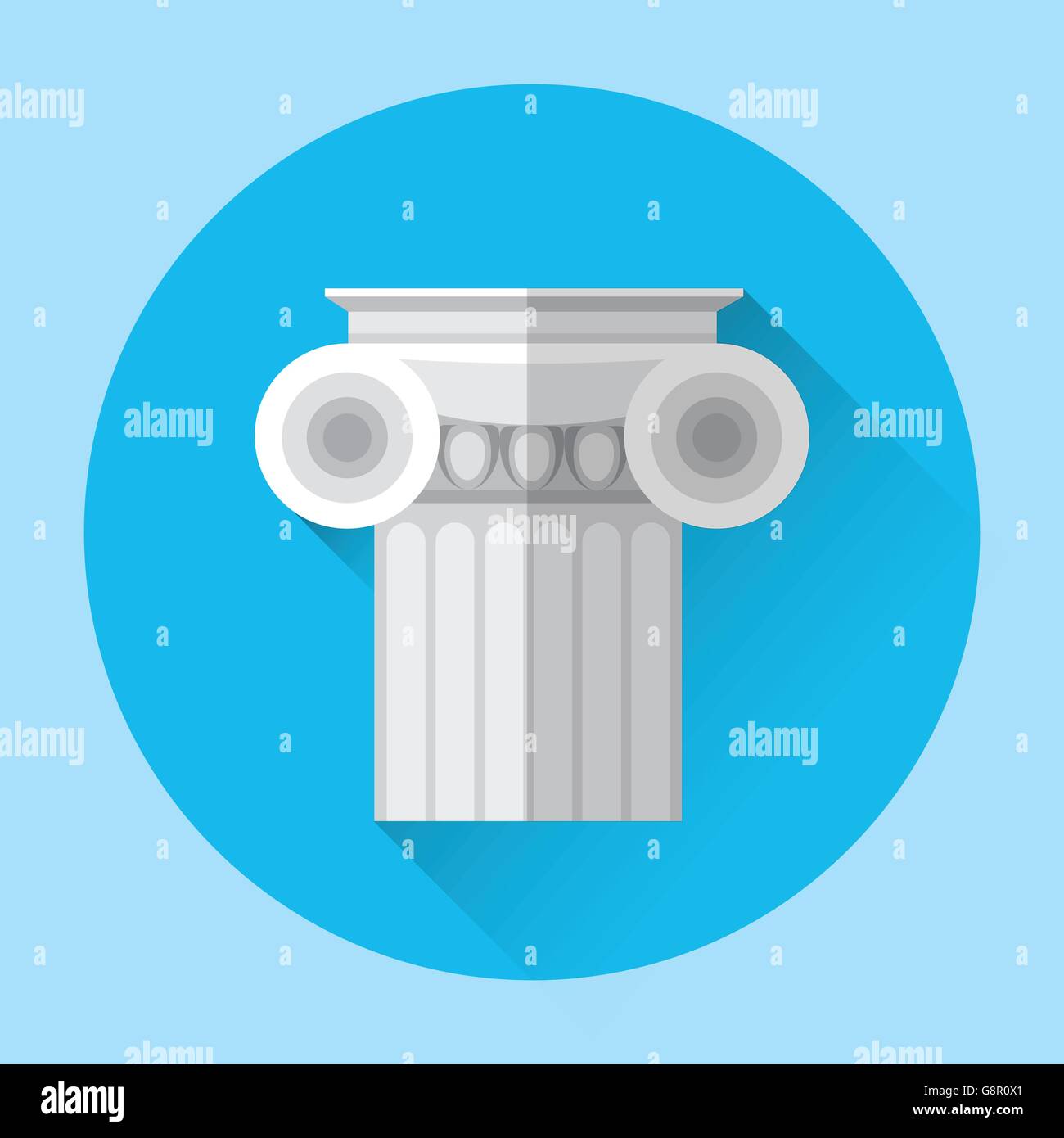 Antique Column Greek Architecture Icon Stock Vector Image & Art Alamy