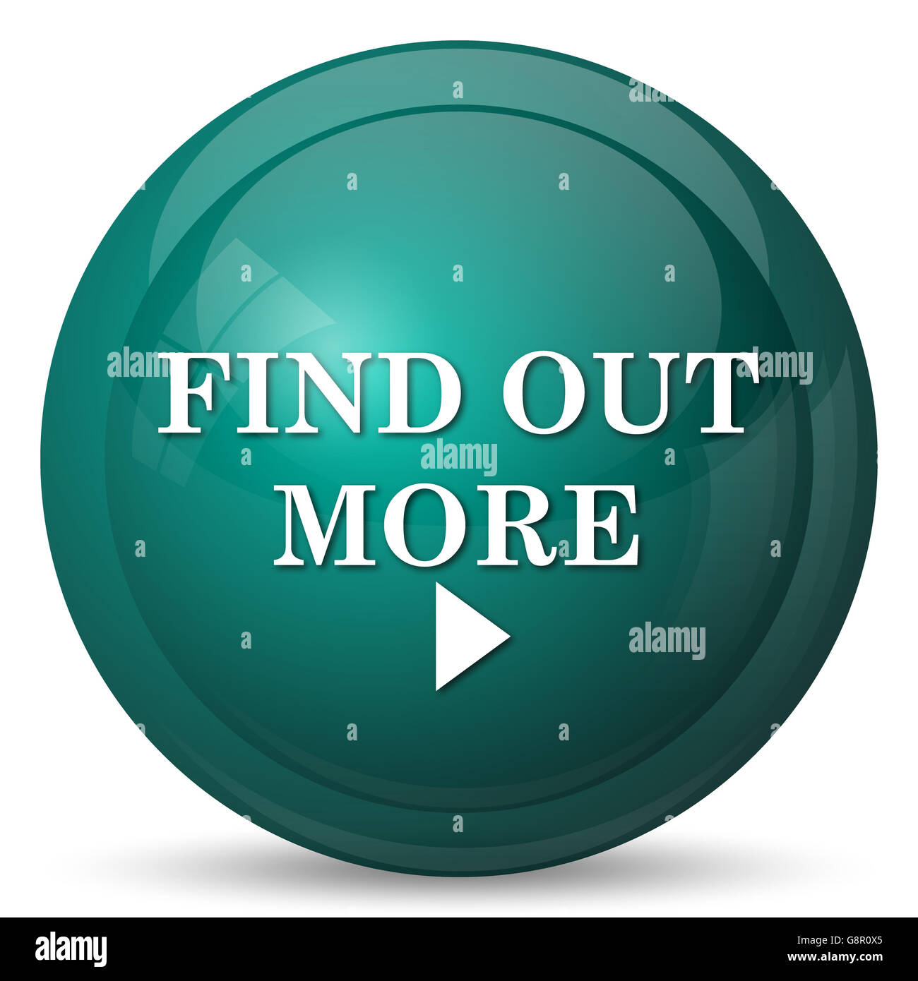 Find out more icon. Internet button on white background Stock Photo - Alamy