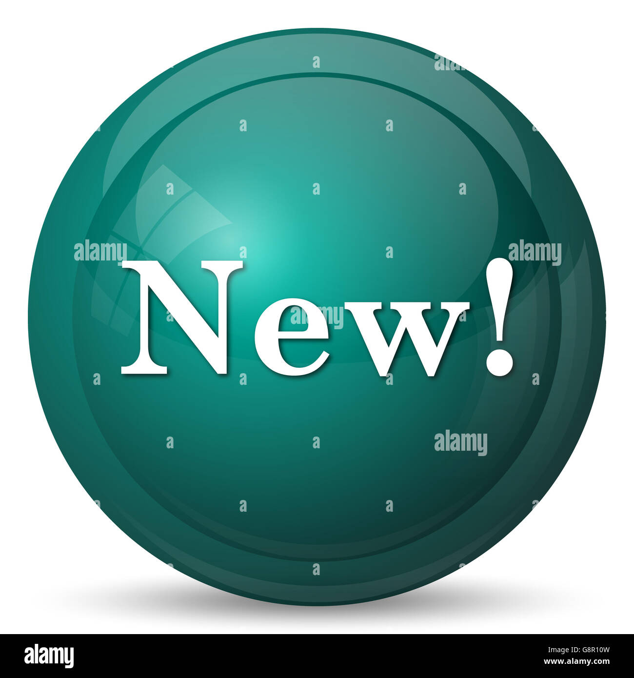 New icon. Internet button on white background Stock Photo - Alamy
