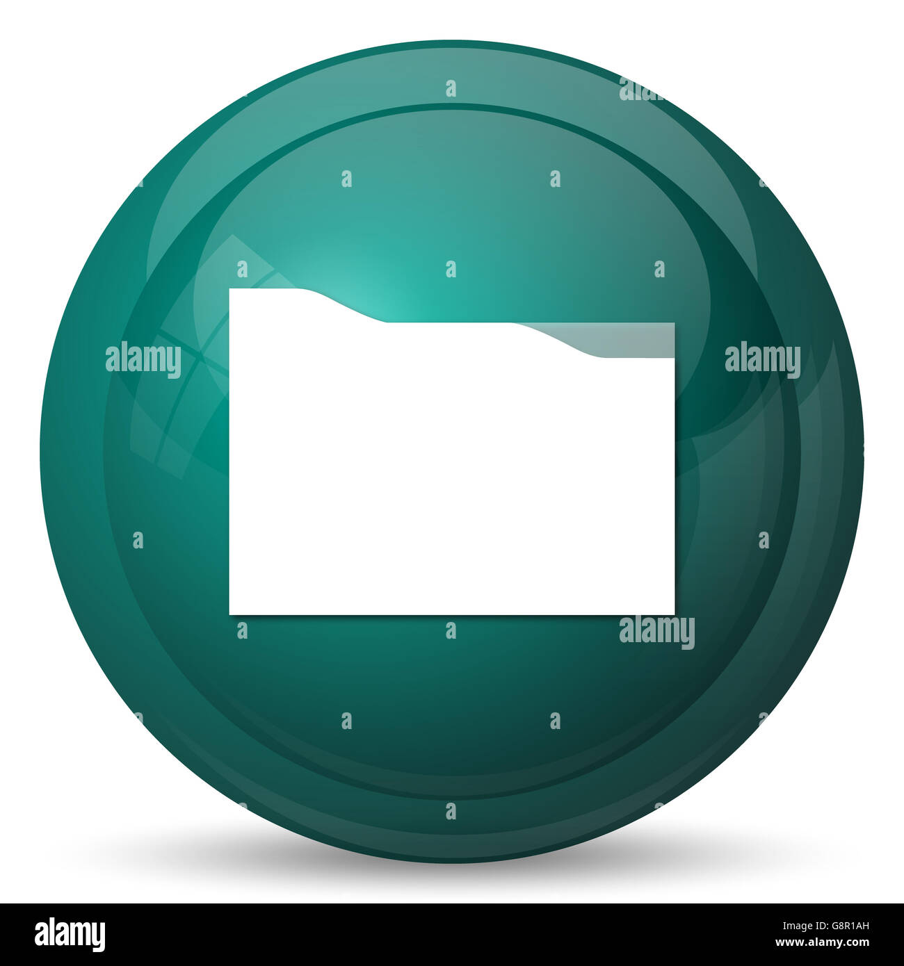 Folder icon. Internet button on white background Stock Photo - Alamy