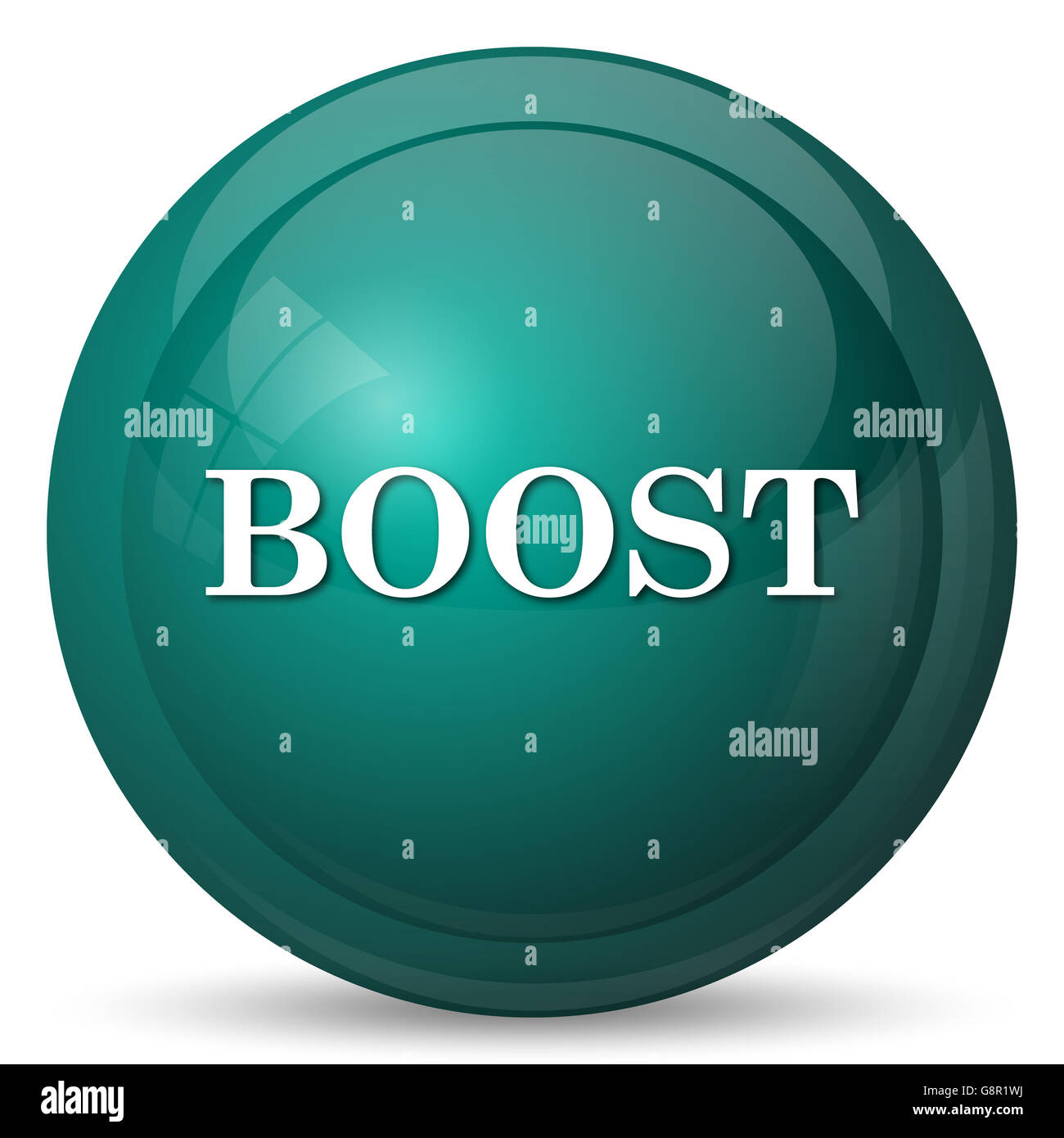 Boost icon. Internet button on white background Stock Photo - Alamy