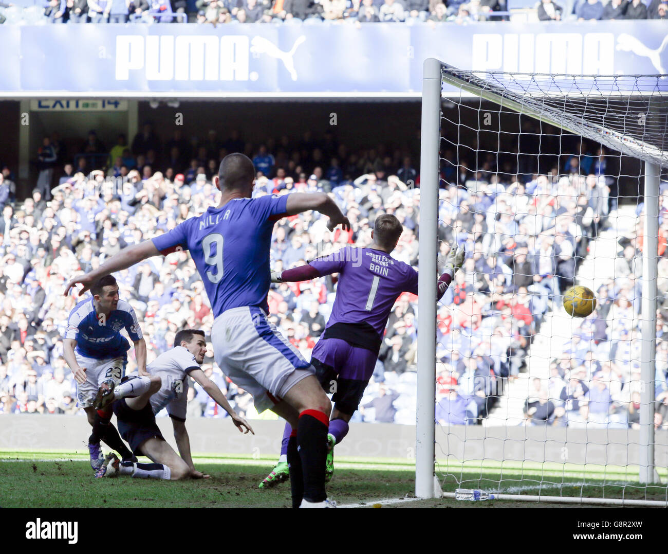 Jason Scotland Rangers Rangers' Jason Holt scores his sides second goal during the William ...