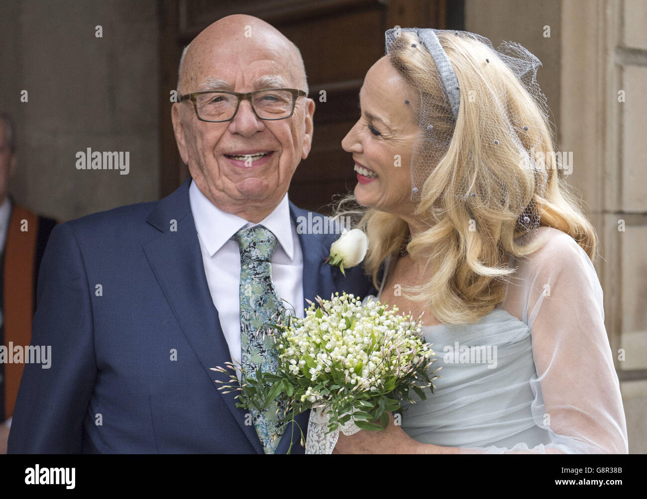 Rupert Murdoch and Jerry Hall wedding Stock Photo - Alamy