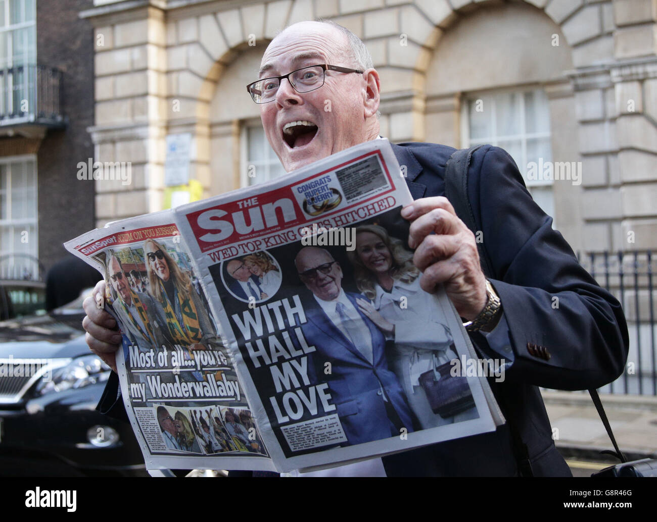 Rupert Murdoch and Jerry Hall wedding Stock Photo - Alamy