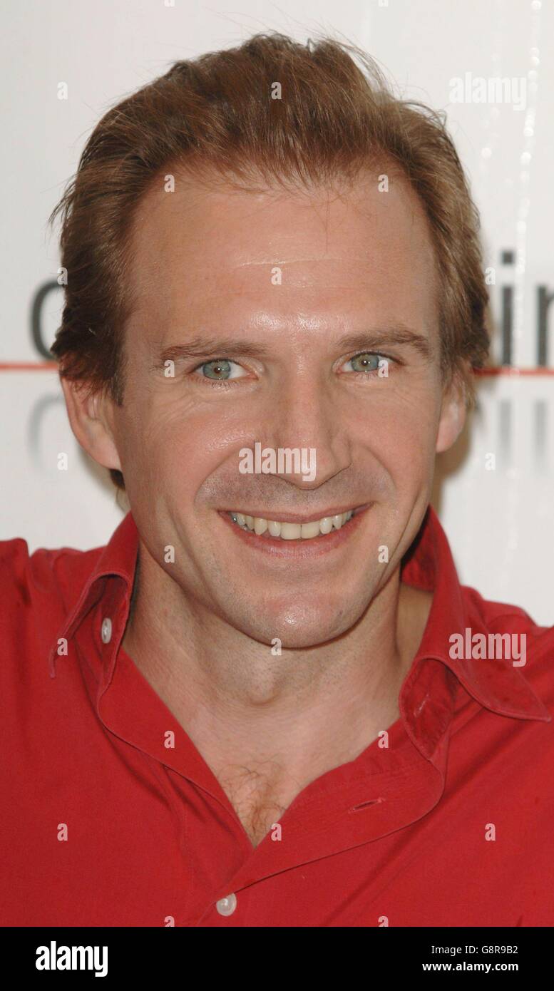 Ralph Fiennes attends a photocall for new film The Constant Gardener, at the Palazzo del Casino. Stock Photo